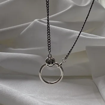 

Timeless Wonder 925 Sterling Sliver Retro Smile Face Chains Choker Necklace Women Jewelry Gothic Boho Cute Kpop Gift Ins 4124
