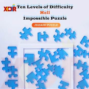 Niemożliwe Puzzle dla dorosłych 10 poziom trudności akrylowe spalanie mózgu Puzzle Jigsaw edukacyjne zabawki łamigłówka zabawki do gry tanie i dobre opinie 7-12y 12 + y 18 + CN (pochodzenie) Unisex Z tworzywa sztucznego Acrylic Jıgsaw Puzzle Geometryczny kształt Ten levels of difficulty puzzle