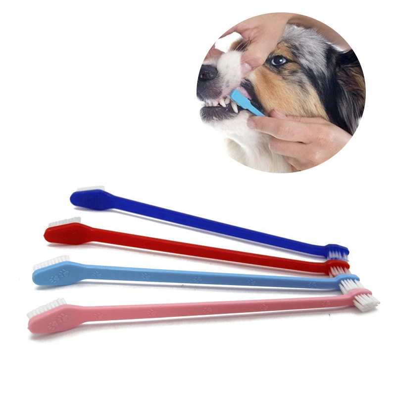 Dog Toothbrush Cat Pet Dental Grooming Washing Tooth Brush Cleaning Tools dog toothbrush stick pet supplies |