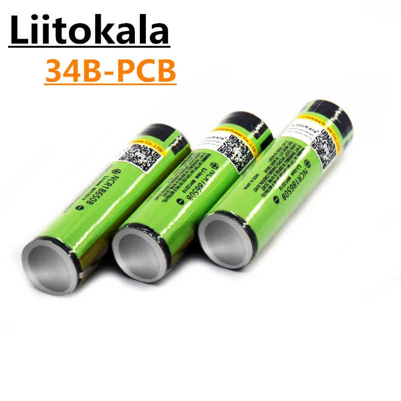

2019 NOVA liitokala 18650 ncr18650b PCB Protegido bateria Li-ion Recarregável 3400 mAh da bateria Original