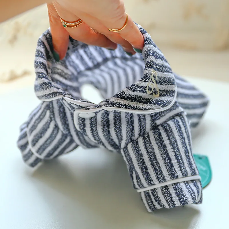 麻质条纹睡衣_5392