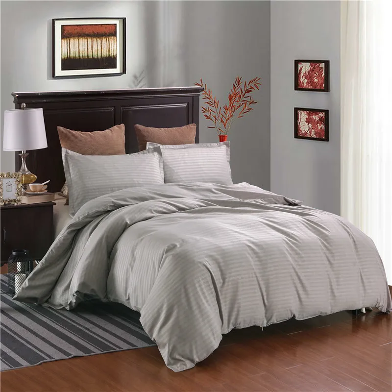 

HM Life 2/3Pcs Duvet Cover Sets Solid 6 Colors Black Gray Soft Simple Style Bedding Sets 5 Sizes Comforter Cover Pillow Cases