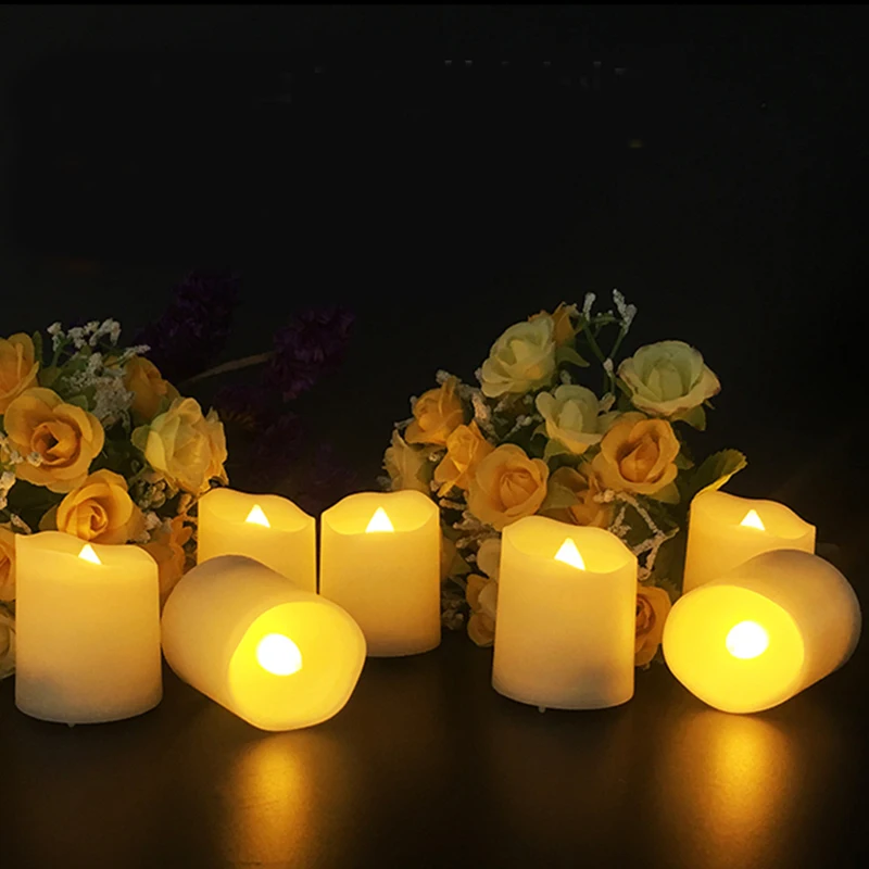 6 Buah Lampu Lilin LED Tanpa Api dengan Remote Control Lilin Tahun Baru  Bertenaga Baterai Led Lampu Teh Dekorasi Lilin Paskah|Lilin| - AliExpress