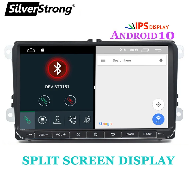 Автомагнитола SilverStrong IPS Android 10 0 9 дюймов GPS для B6 B7 Passat/Golf5/Golf6/Polo/JETTA5/JETTA6/TIGUAN/CC/TOURAN 2005
