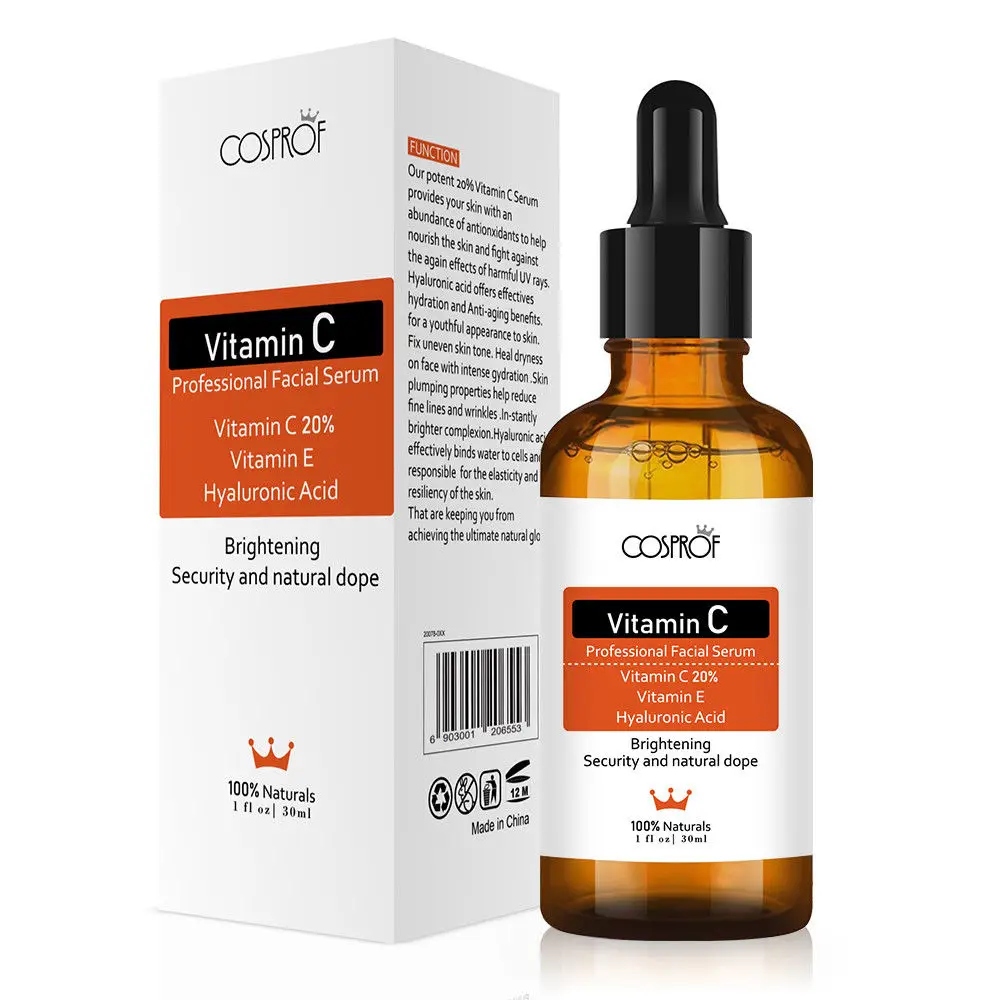 Cosprof Vitamin C Serum Moisturizer Facial Skin Care Set Anti Wrinkle Anti Aging Collagen Essences Liquid Cosprof Vitamin C Serum Moisturizer Facial Skin Care Set Anti Wrinkle Anti Aging Collagen Essences Liquid