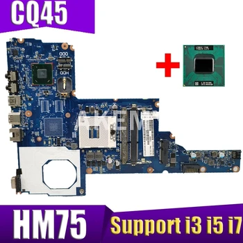 شراءAkemy CQ45 لوحة الأم للكمبيوتر المحمول HP 250 240 1000 CQ45 اللوحة HM75 دعم I3 I5 I7 CPU Free CPU 100% اختبار OK