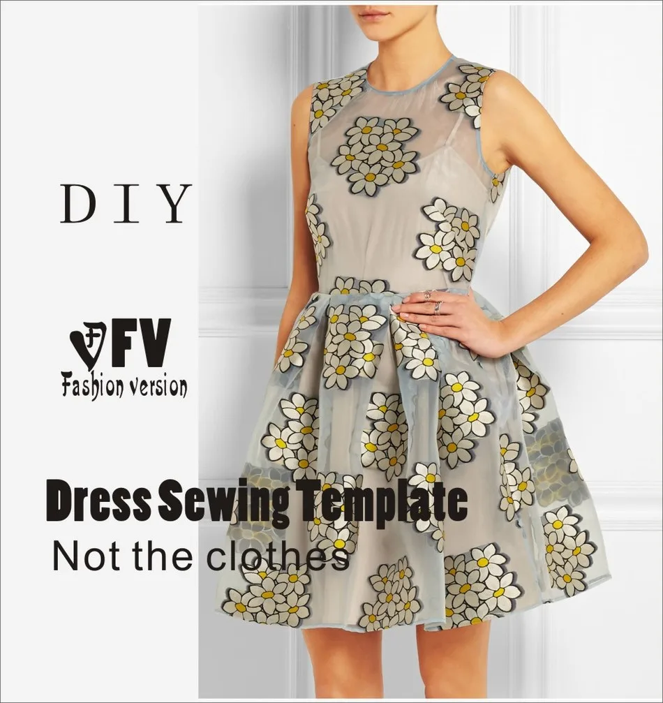 Dresses Sewing Pattern Template Cutting drawing Clothing DIY ((Not selling clothes)) BLQ- 217 | Дом и сад