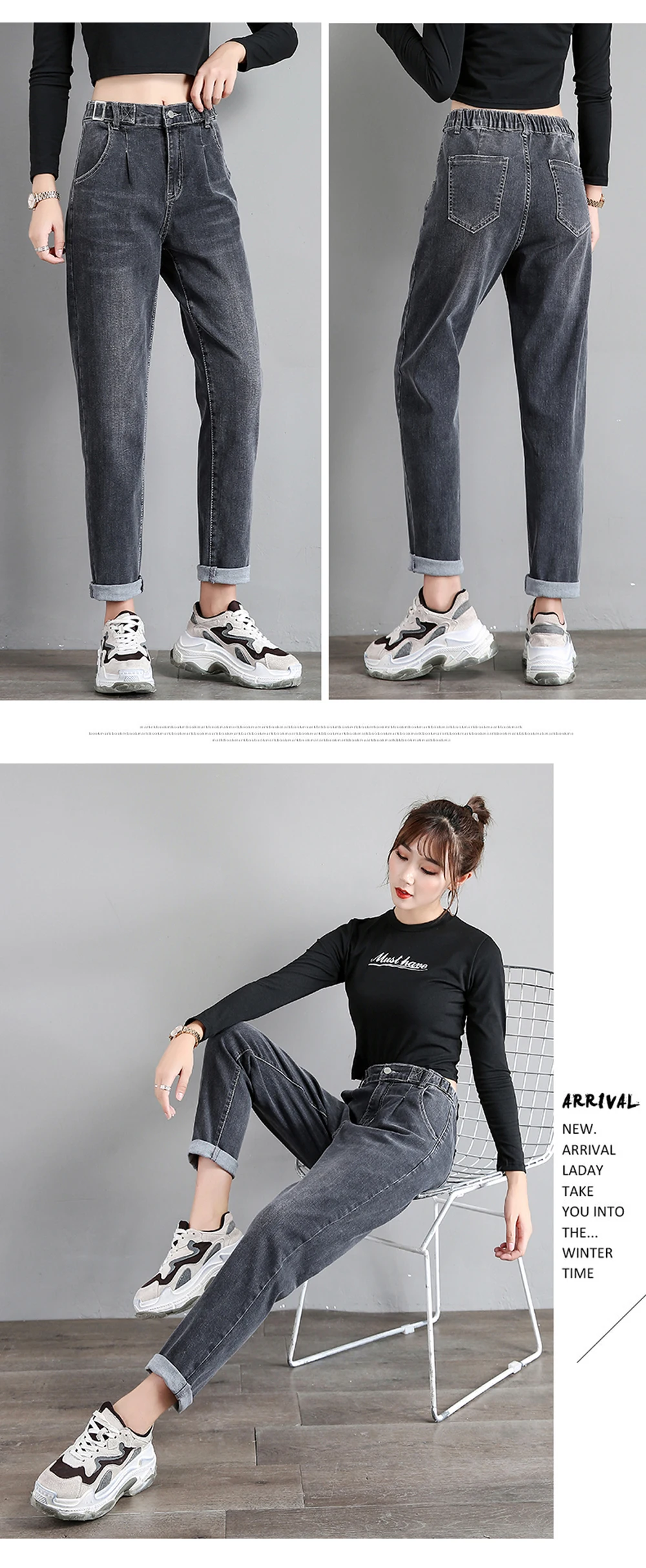 Zsrs autumn new jeans ladies jeans for woman woman mom jeans pants boyfriend jeans women with high waist jeans push size