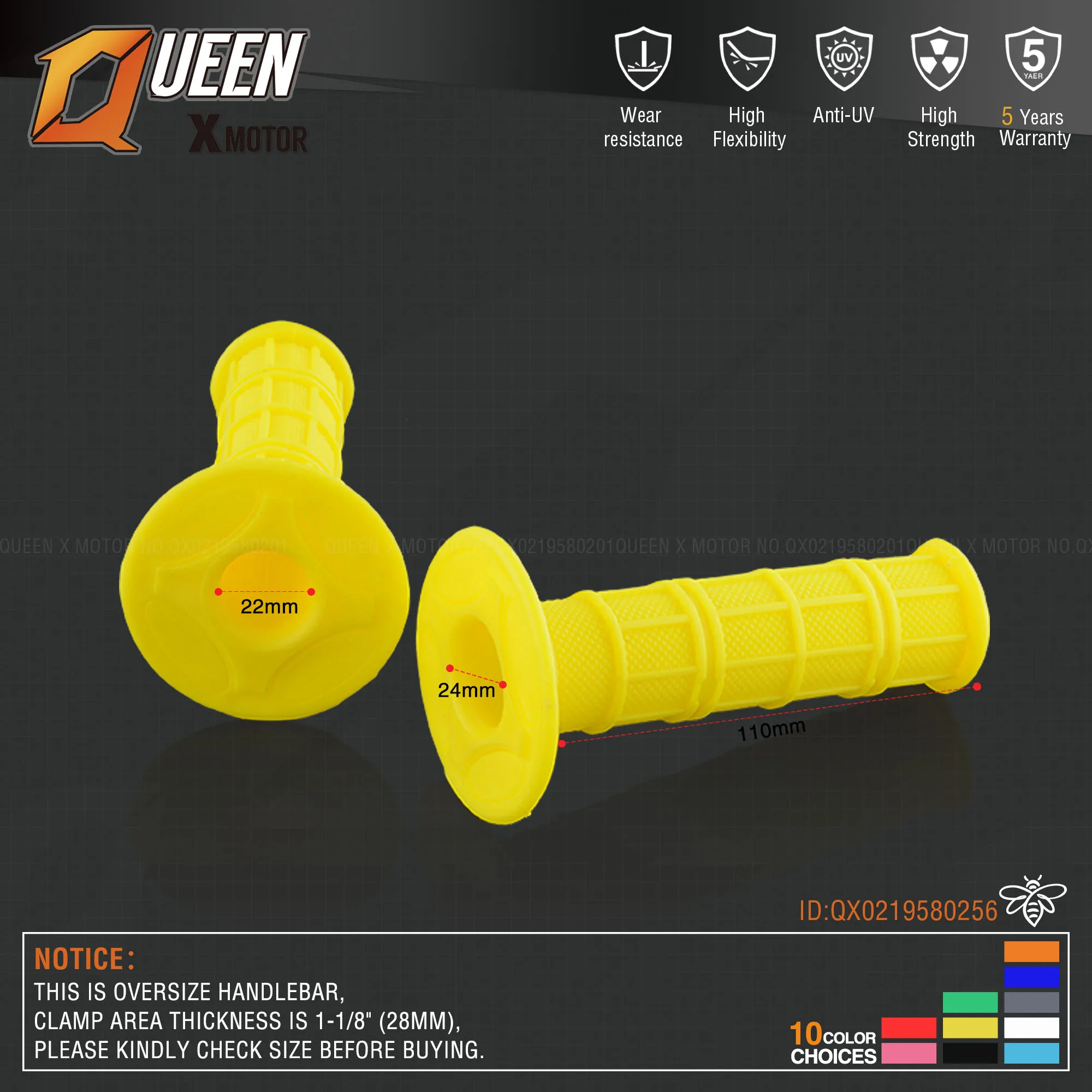 MX gel like для 7/8 &quotРуль светло голубые резиновые ручки мотоцикла supermoto питбайк dirt pit
