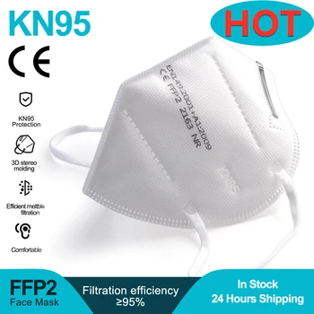 

2-100 pieces Reuseable KN95 Mask Safety Dust Respirator Mask Face Masks Mouth Dustproof Protective Mascarillas FPP2 Kn95Mask