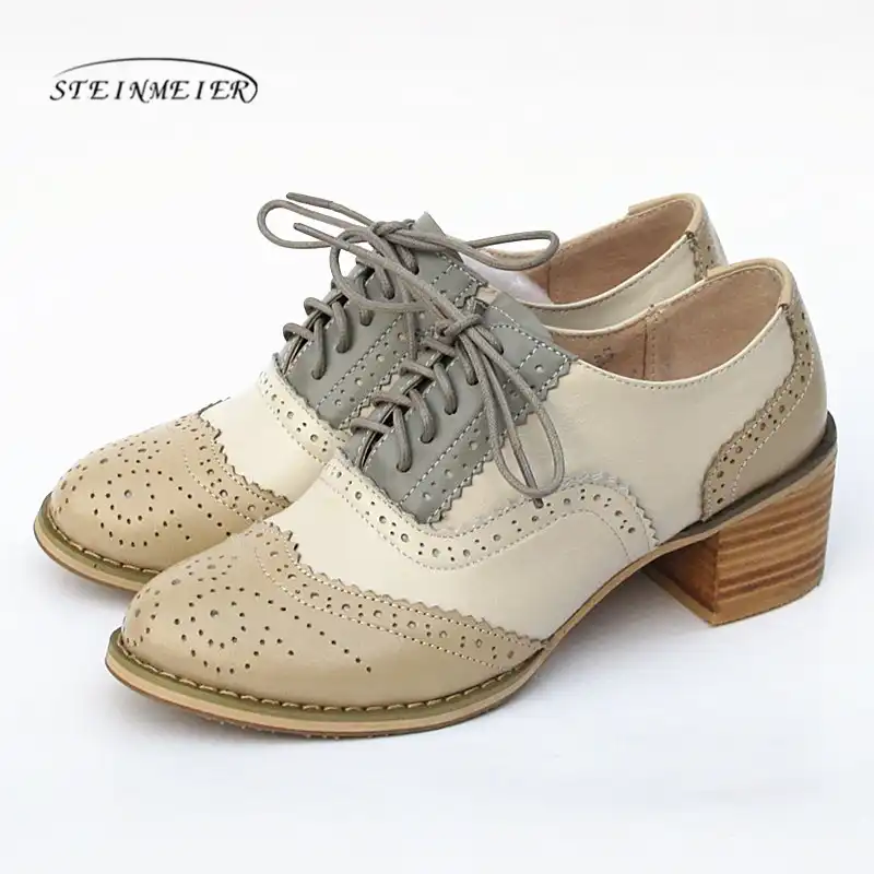 vintage leather heels