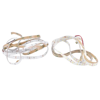 

2 Roll 2M Waterproof Led Light Bar 120-5630 Smd Strip Light Garland Decoration for Car / Bike Dc 12V - Red & Warm White