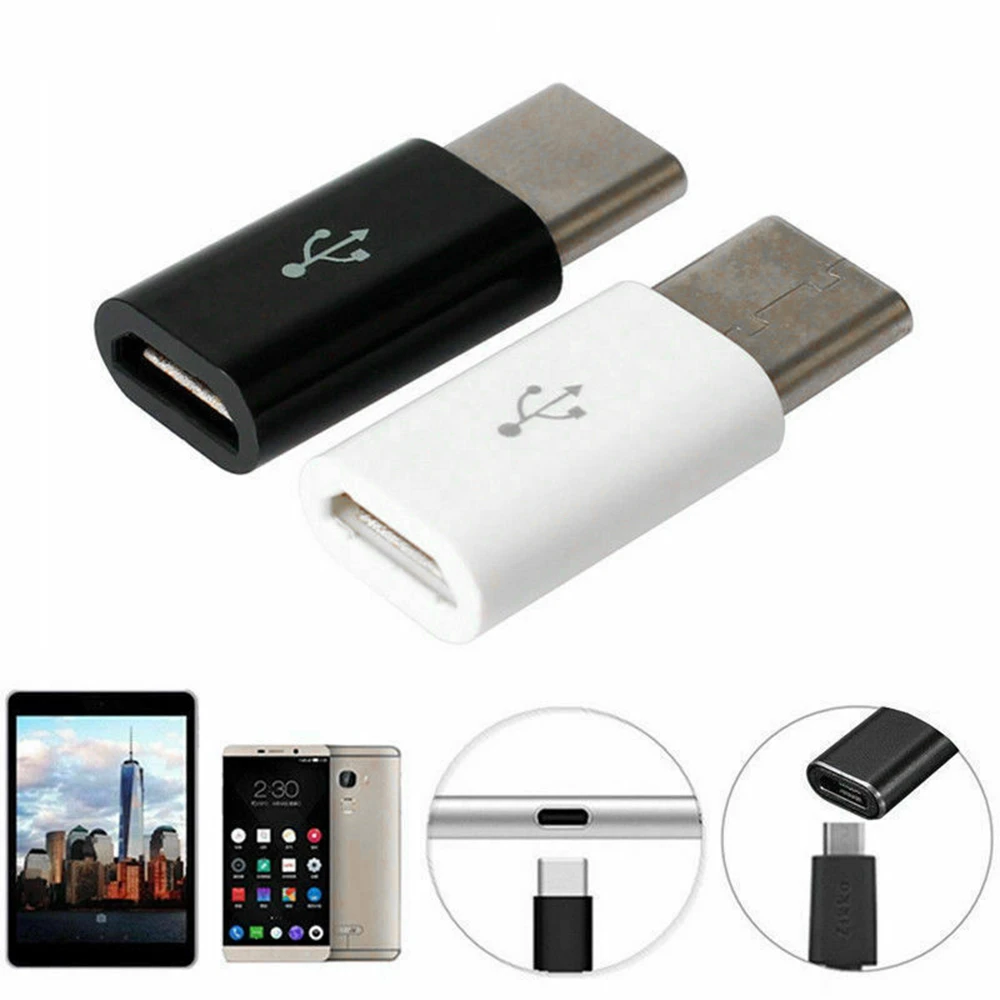 

OTG Android Type-C to Micro USB Adapter Plugs Type-C Female to Male Connector for Smartphone Computer TV Charging Converter