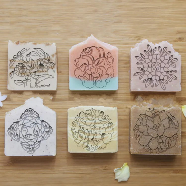 

natural handmade soap acrylic seal Mini DIY natural organic glass stamp chapter