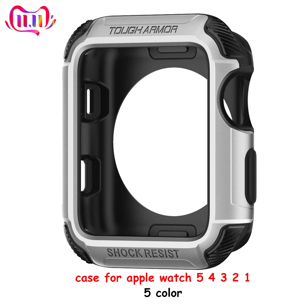 Чехол для Apple Watch, чехол Apple watch 5, 4, 44, m, 40 мм, iWatch 3, 2, 1, 42 мм, 38 мм, универсальный экран, защитный бампер, аксессуары для часов