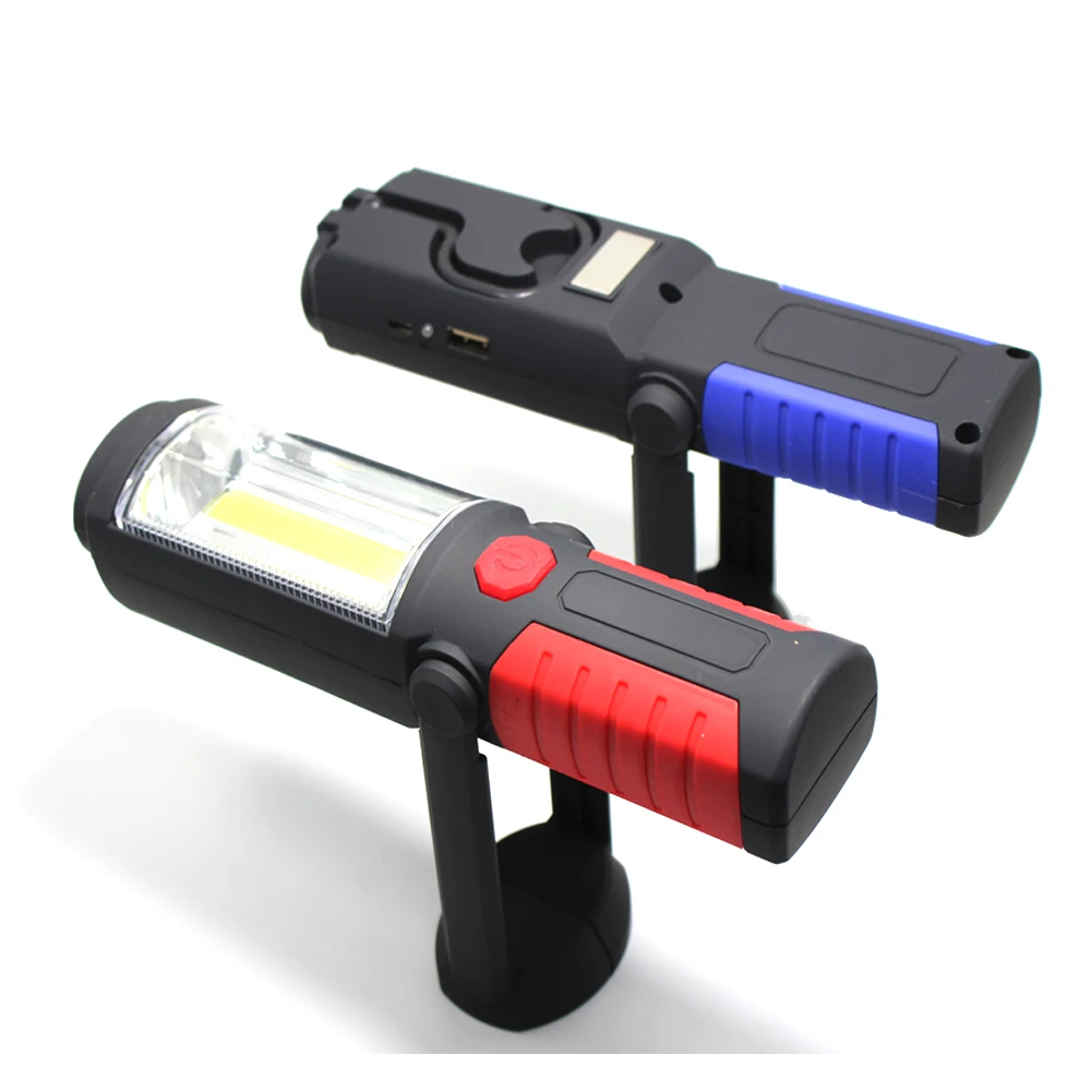Портативный COB светильник, водонепроницаемый перезаряжаемый светодиодный светильник для работы, автомобильный светильник-вспышка, светильник, лампа для осмотра со встроенным аккумулятором