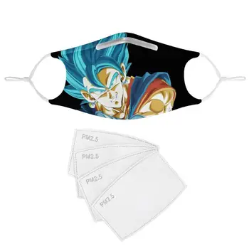 

Anime dragon ball 4Pcs Filter Gas Masks Women Men Anti-dust Masks Washable Reusable Face Mask Non-disposable Moth Mask