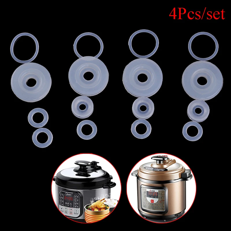 4pcs Pressure Cooker Float Valve Seal Rings Electric Power Parts Ball Ring Non Toxic Sealer Gasket | Дом и - Цена: 37,73 руб.