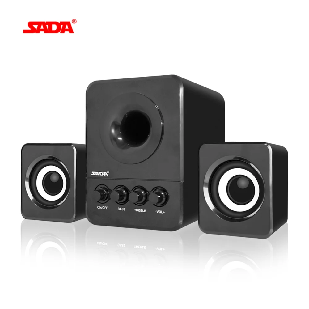 SADA D 203 USB проводной комбинированный динамик компьютерная Колонка бас стерео