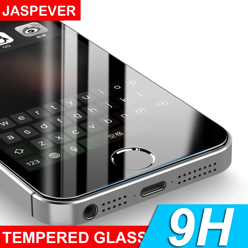 

Jaspever Full Cover Protective Tempered Glass On The For Iphone 5s Se 5 5c Screen Protector For Iphone 5s Se 5 5c HD Glass Film