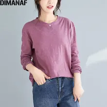 Best Price DIMANAF 2020 Plus Size T-Shirt Women Autumn Tops Long Sleeve Loose Casual Style Vintage Soft Cotton Show Thin New Elegant Tees Best Price DIMANAF 2020 Plus Size T-Shirt Women Autumn Tops Long Sleeve Loose Casual Style Vintage Soft Cotton Show Thin New Elegant Tees