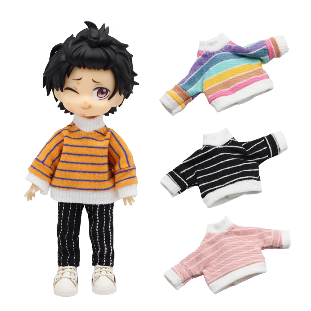 Штаны bjd ob11 детская одежда полосатый свитер для obitsu11 Mollys ГК тело 1/8 1/12 DOD BJD кукла