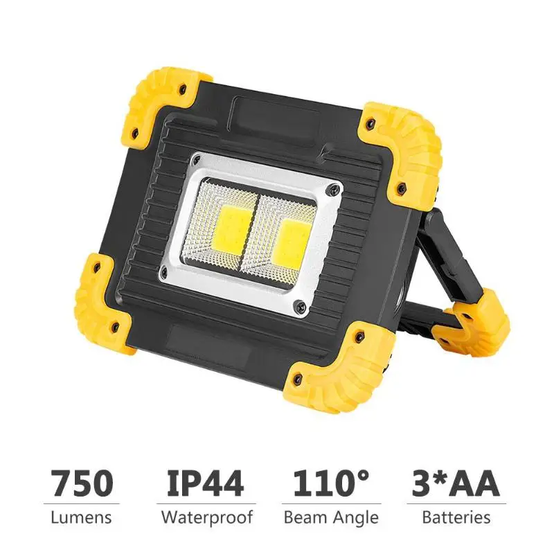 750LM светодиодный светильник, портативный Точечный светильник, 100 Вт Светодиодный светильник, перезаряжаемый водонепроницаемый светильник для работы на открытом воздухе, кемпинга