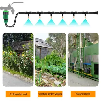 

High Pressure Stainless Steel Spray Nozzle Garden Atomizing Sprinkler Agricultural Sprayer for Garden Watering Water Mist