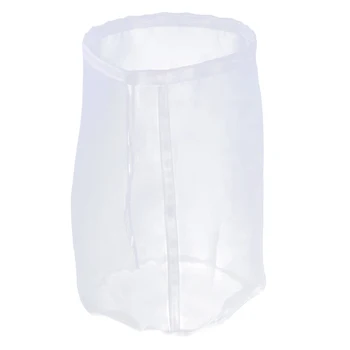 

1 Pc Honey Filter Bag Reusable High Efficiency Food Strainer Bag Drawstring Straining Bag Filter Bag for Nut Milk Yogurt A30