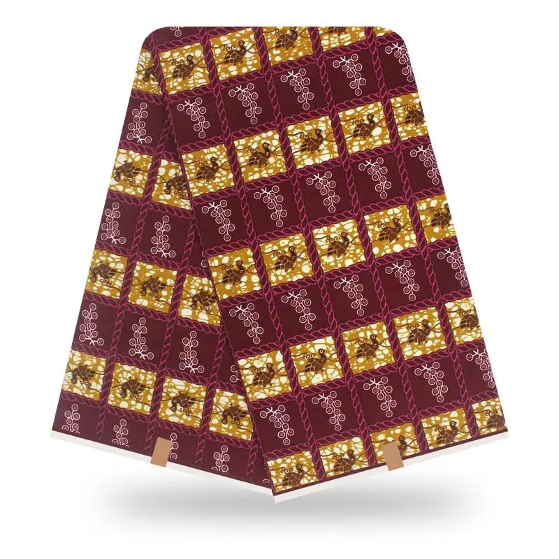 Miss. L стиль Анкара ткань Африканский настоящий воск Принт 6 ярдов/шт Высокое качество хлопок батик для женщин платье HL19S121303