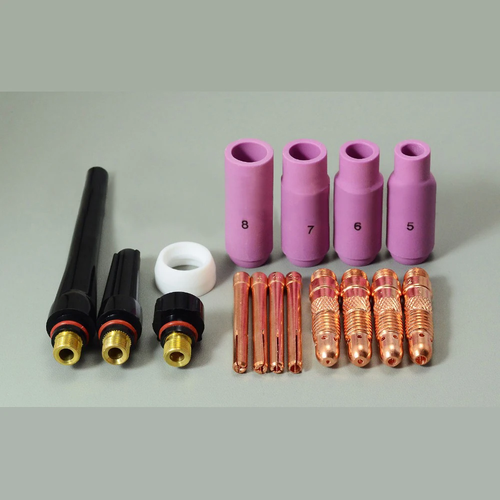 TIG KIT & WP SR 17 18 26 Series TIG Welding Torch Consumables Accessories 18CG Welding tools