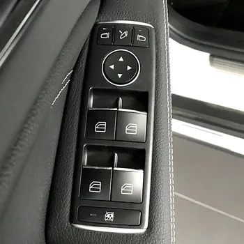

Lift Button Stickers ABS Chrome Trim Cover For Mercedes Benz E W212 C W204 GLK X204 ML GL W166 X166 Car Interior Supplies