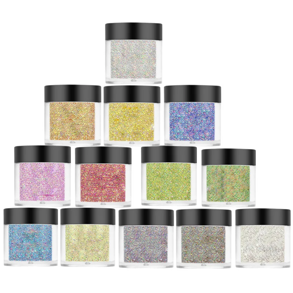 

1pcs Nail Holographic Dip Powder 13 Color (Camellia Golden/Noble Golden......) Dip Powder Nail Tips Art Glitter Laser Dip Powder
