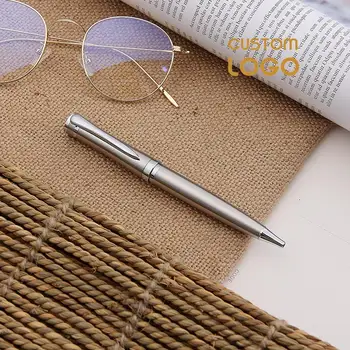 

Personalized Name Logo Pen Writing Metal Ballpoint Pen Customized Logo Pens Engrave Logo Company Name School Office Supplies