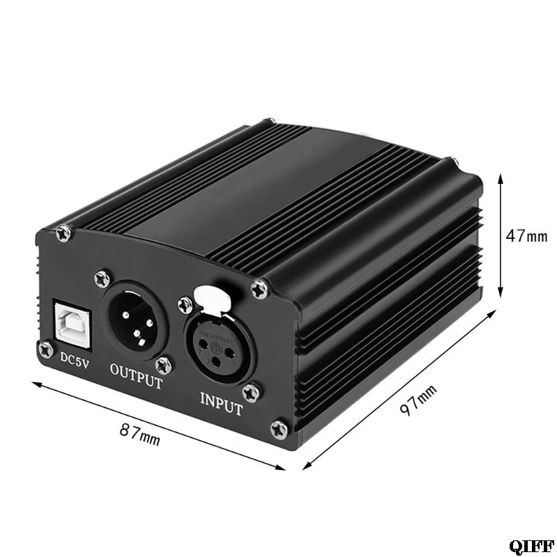 Портативный 1 канал 48 в USB фантомное питание USB кабель XLR 3Pin микрофонный кабель для любого конденсатора аксессуары для микрофонов 24 июля