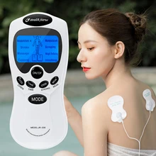 Мышечный Стимулятор, 8 режимов, двойной выход, забота о здоровье, EMS, массажер для спины, электрический, импульсный, меридиан, массаж