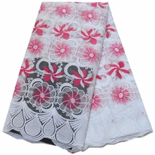 Лидер продаж в нигерийском стиле французская кружевная ткань вышитое Африканское кружево ткань высокое дубайское качество Гипюр кружево 5 ярдов/партия