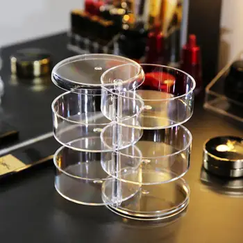 

Rotatable Jewelry Storage Box Multi-Layer Rotary Earrings Jewelry Storage Box Container Small Item Organizer