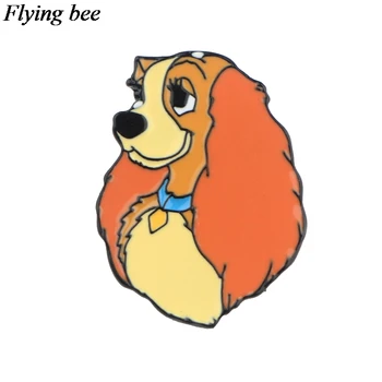 

Flyingbee Creative DOG Badges Cartoon Metal Pins For Women Men Backpack Pin Personality Kids Pin Charm Jewelry X0604