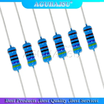 

10K Resistance 1W Metal Film Resistor 1% Colored Loop Resistor 1 Watt Inline Resistor 20pcs/lot