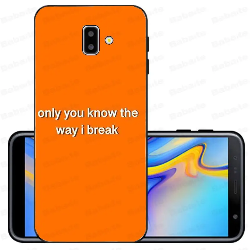 A10 Song Lyrics Billie Eilish Эстетическая Оболочка Чехол для телефона samsung Galaxy j6 plus A6 A8 A9 A10 A30 A50 мобильные телефоны - Цвет: A10
