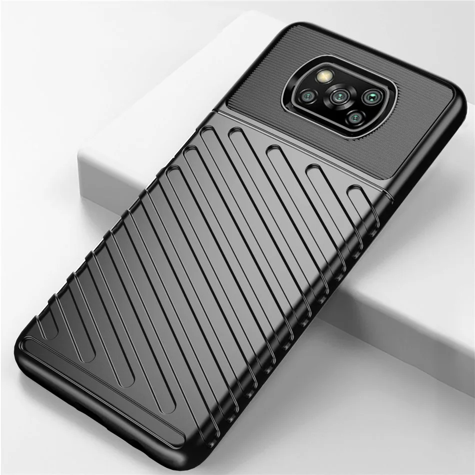 Военный ударопрочный чехол для Xiaomi Poco X3 NFC сверхмощный Чехол-книжка телефона