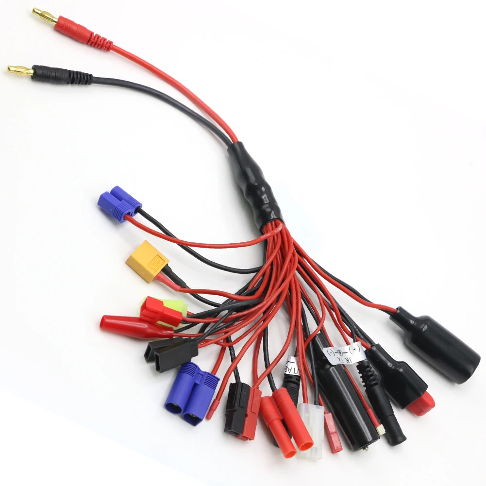 RC Charger Adapter Connector 8 In 1 Charger 4.0mm Banana XT60 TRX - Foto 9