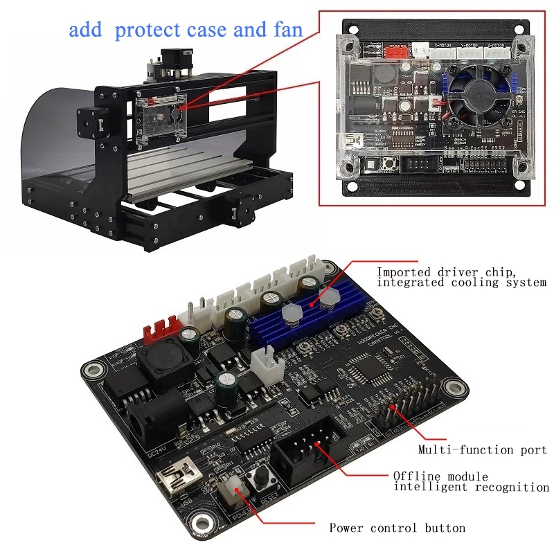 GRBL 0.9J /1.1 USB Port CNC Engraving Machine Control Board 3 Axis Controller for 3018 CNC Laser Engraving Machine Carving
