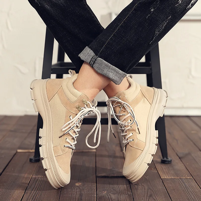 

Men's Boot 2019 Autumn And Winter Trend Martin Boots Men's Shoes Genuine Leather Workwear Men's Shoes Couple's Shoe
