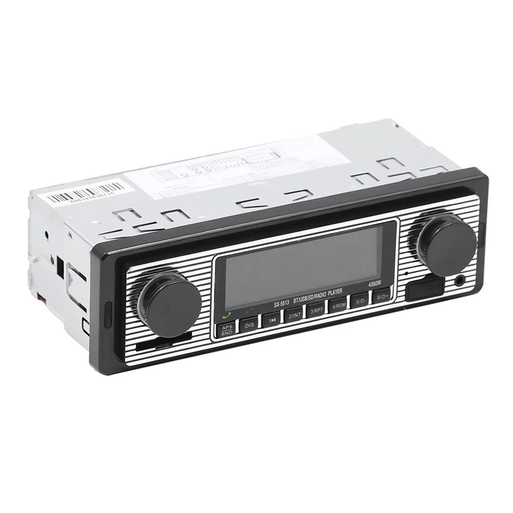 Car MP3 Player Stereo FM Retro Radio 12V Bluetooth Stereo MP3 USB AUX Power Cable Vehicles Radios Accessories
