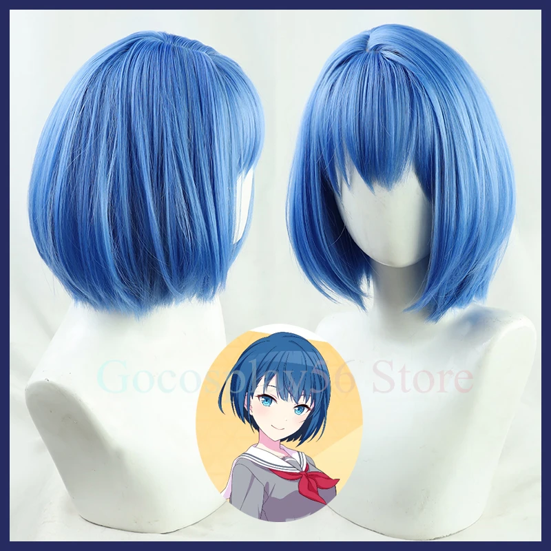 Kiritani-Haruka-Cosplay-Wig-Blue-Short-Straight-BOBO-Heat-Resistant ...