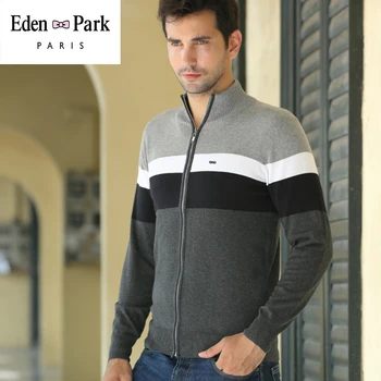 

Jacket Men Eden Park Chandail Stylish patchwork Jackets Autumn Sportswear Coat Zipper Jacket Winter Cardigans chaqueta hombre