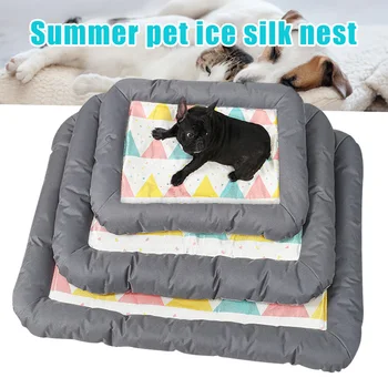 

Summer Pet Ice Silks Cooling Mat Dog Cat Pad Bed Sleeping Mat Cooling Blanket Cushion Pet Supplies TP899