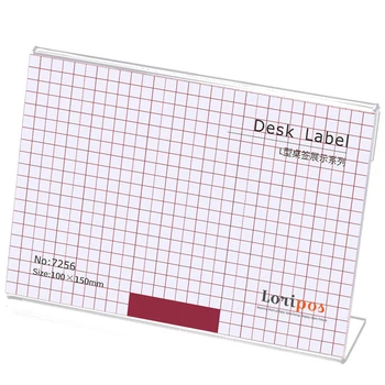 

Acrylic Sign Holder Clear Table Card Display Plastic Upright Menu Stand